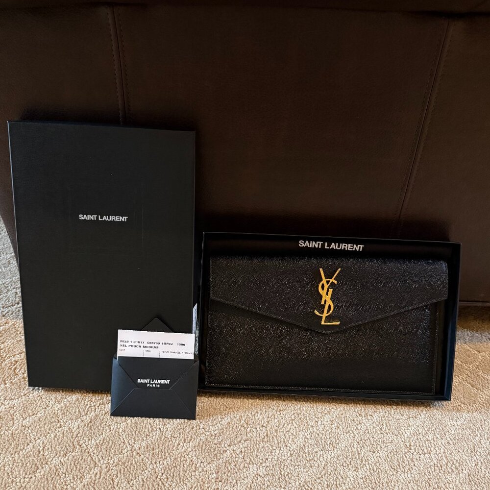 YSL Uptown Medium Clutch